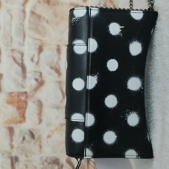 New BALENCIAGA  Hourglass Polka Dot Wallet With Chain Bag - Picture 6 of 15